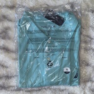 Nautica Men's Light Blue Polo Shirt